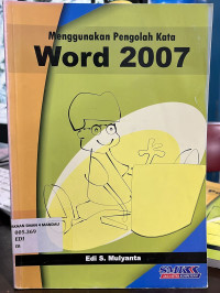 Image of Menggunakan Pengolah Kata Word 2007